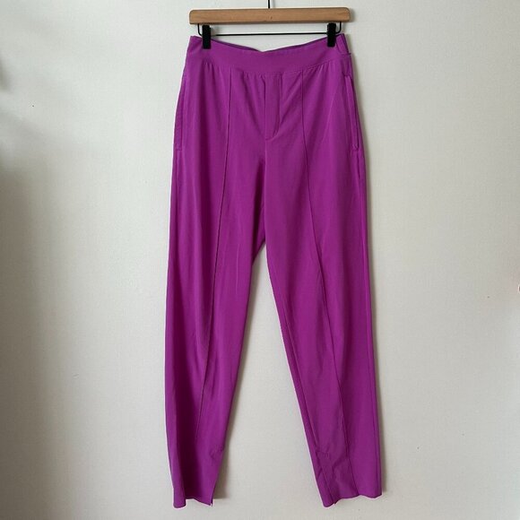 Athleta Vienna Slim Pants Purple Women's Size 4 Tall - Picture 1 of 11